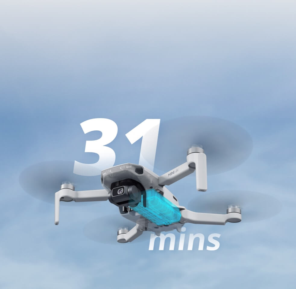 DJI Mini 4K Flugzeit